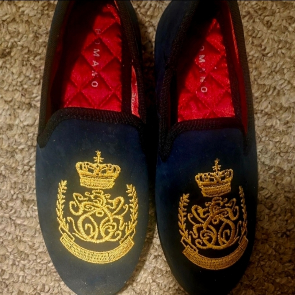 Roma Men's Blue Loafers